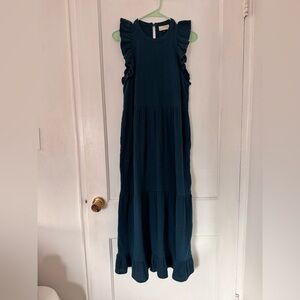 Universal Thread Ruffle Kids Dress - Dark Blue